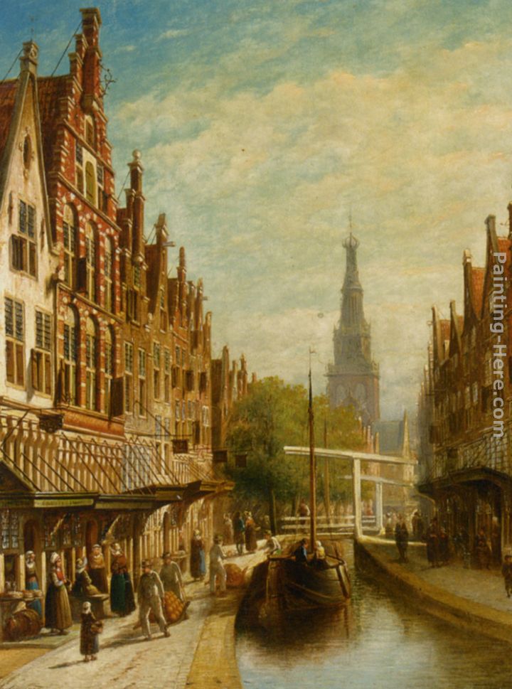 A View of Alkmaar painting - Pieter Gerard Vertin A View of Alkmaar art painting
